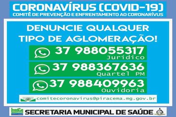Foto - ORIENTAÇÕES DIVERSAS NO COMBATE AO COVID-19